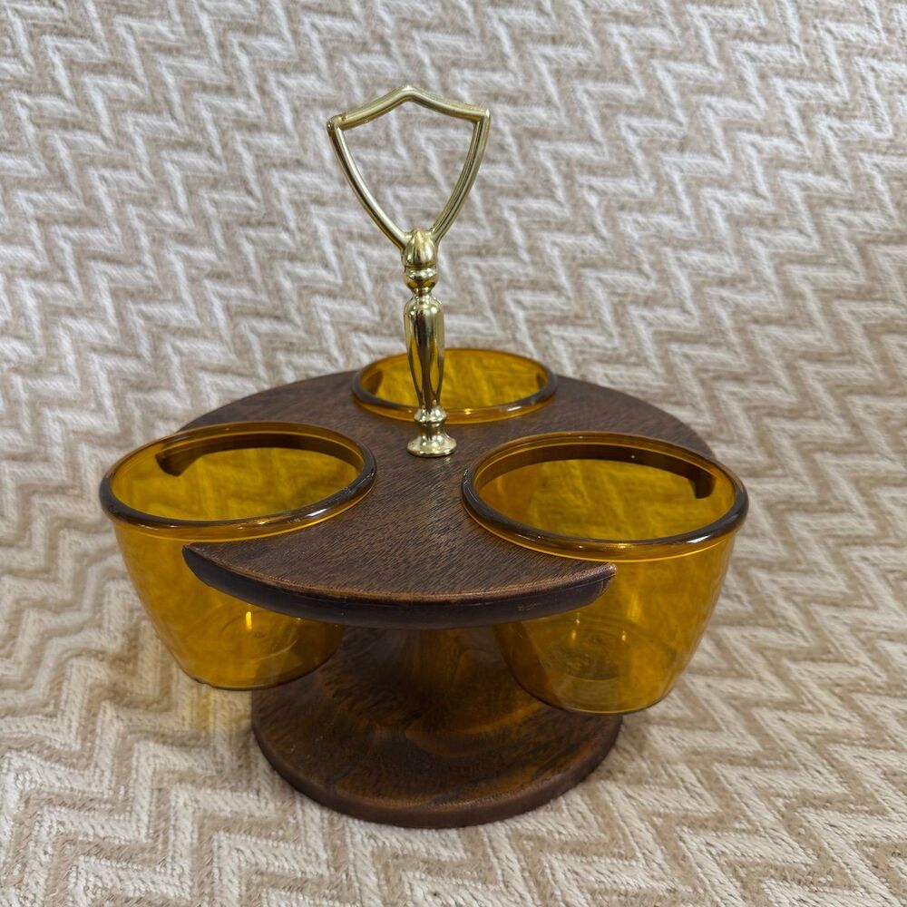Vintage MCM Retro Thermo-Serv Westwood Condiment Set